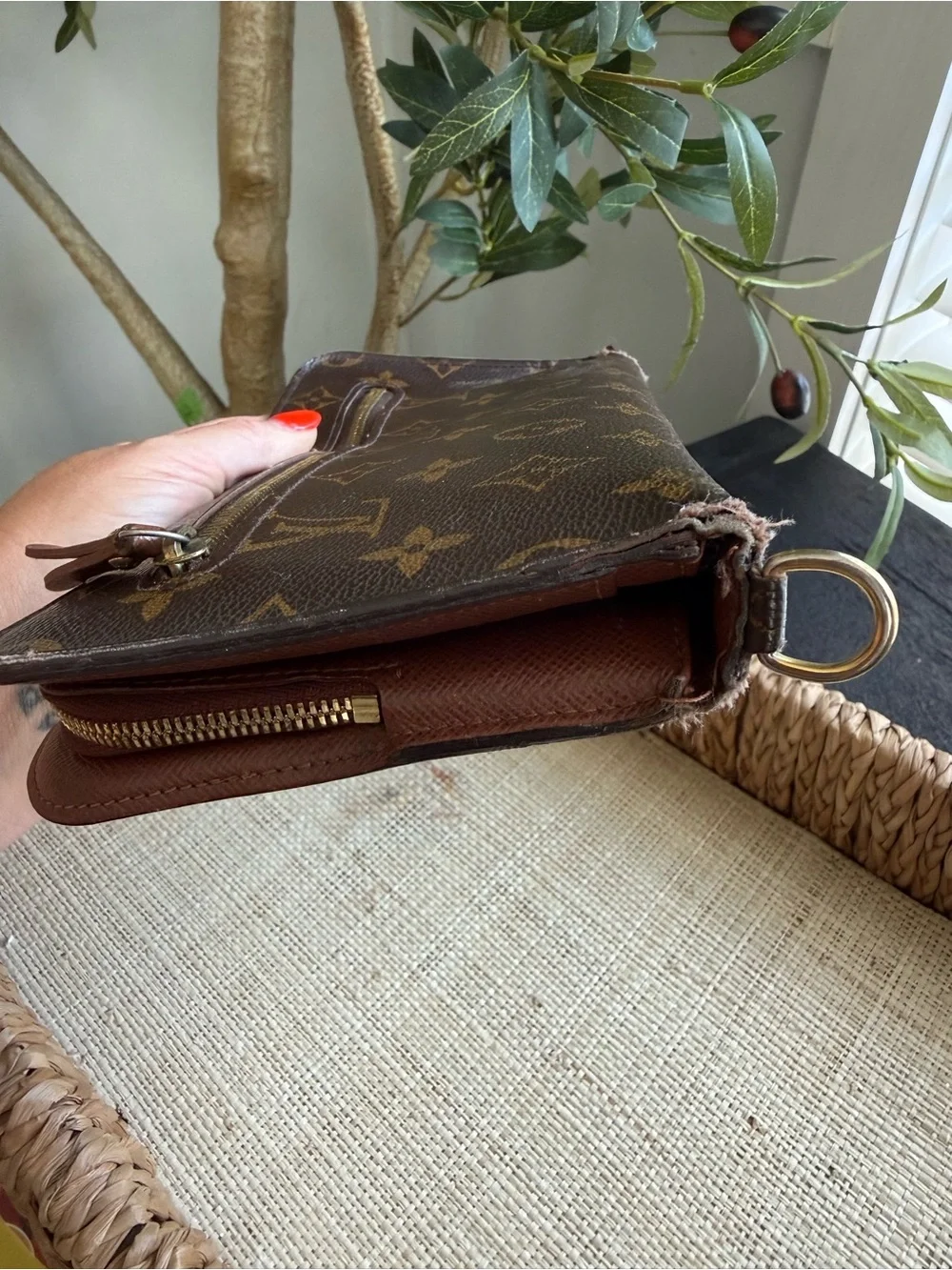 Louis Vuitton Brown Monogram Zip Around Wallet LV Insolite XL organizer wallet